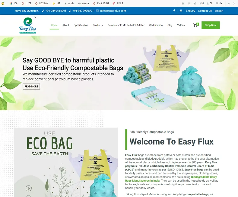 Easy Flux website designed by Udaipur Web Developer