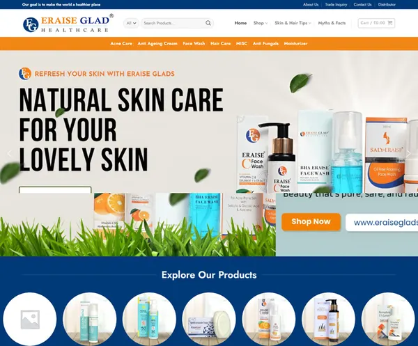 Eraise Glad Healthcare – Healthcare product manufacturers in India website
