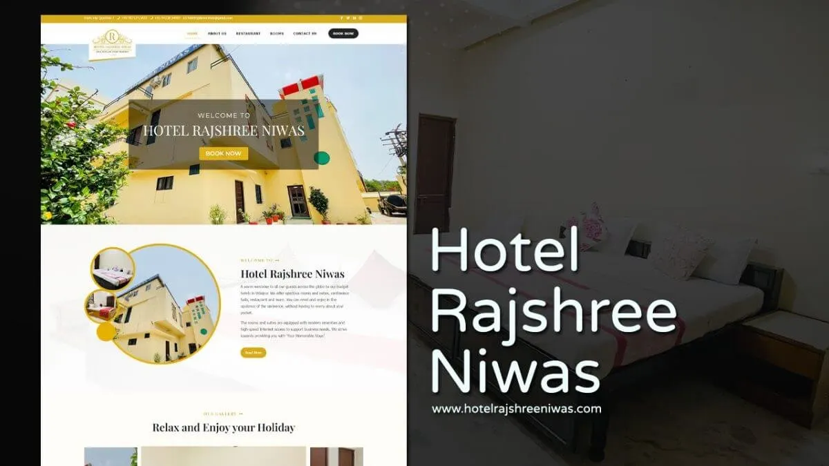Hotel Rajshree Niwas website designed by Udaipur Web Developer