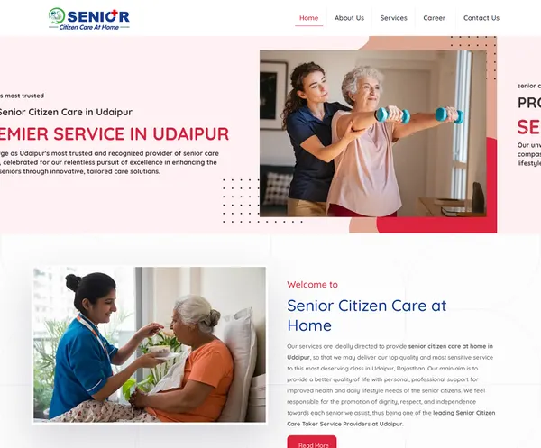 Senior Citizen Care at Home website