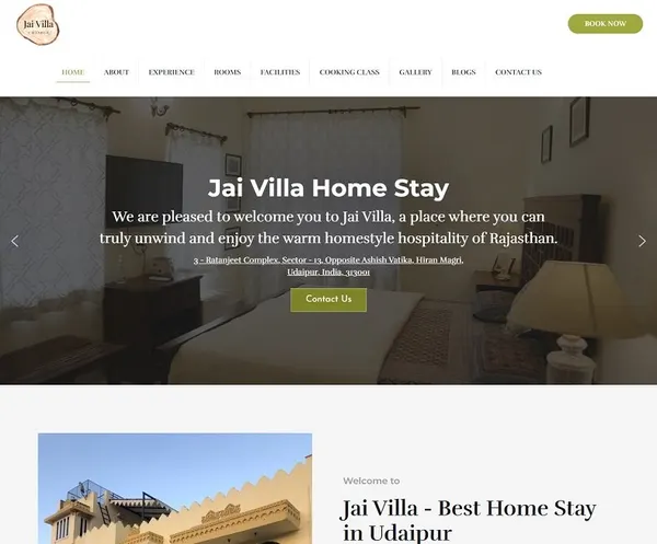 Jai Villa website
