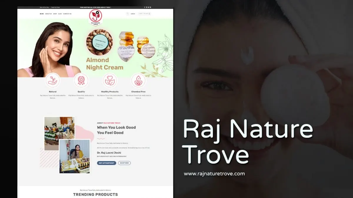 Raj Nature Trove website designed by Udaipur Web Developer