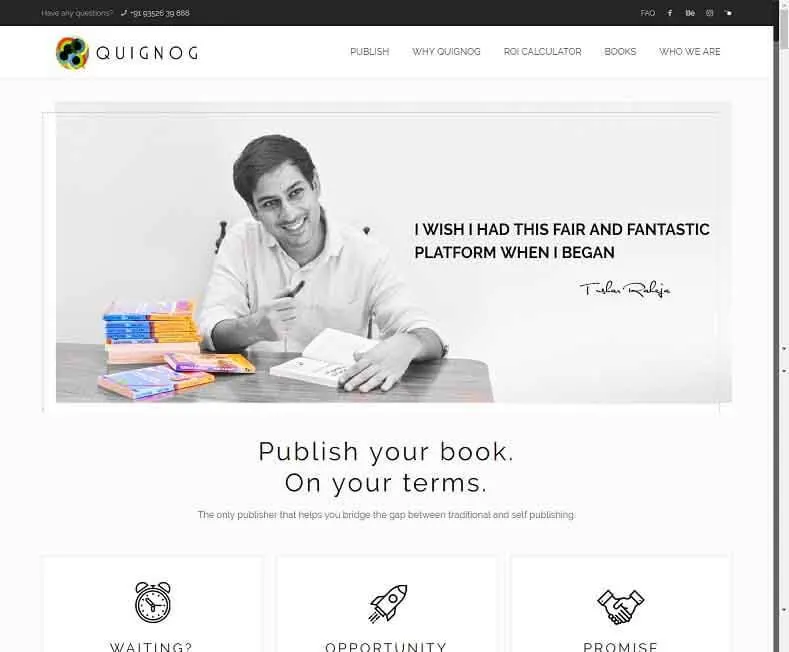 Quignog website designed by Udaipur Web Developer
