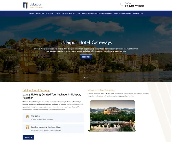 Udaipur Hotel Gateways | Budget Hotels in Udaipur for Smart Travelers website