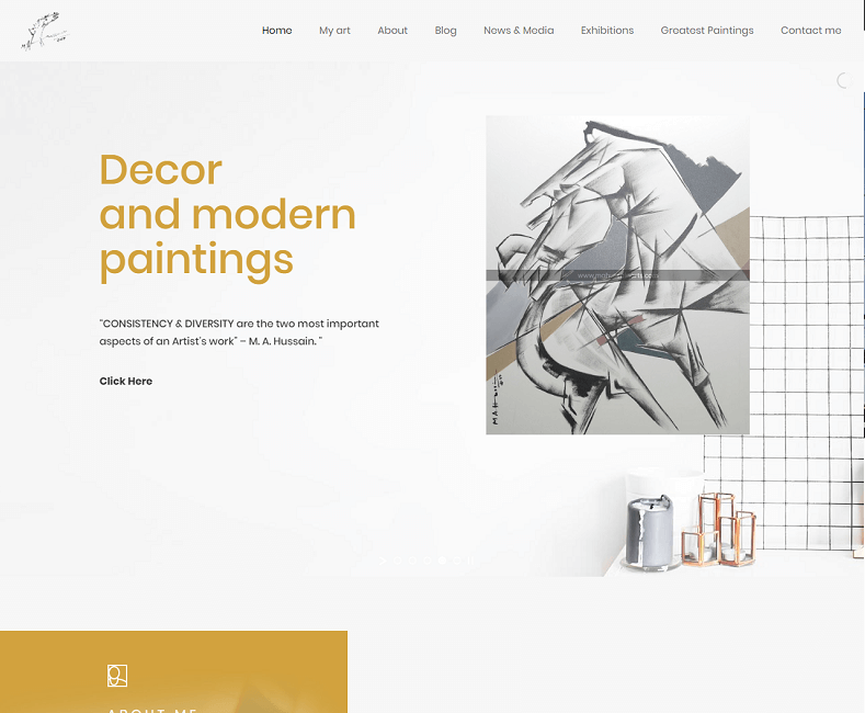 painting website developer