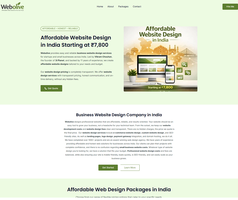 web designer in india